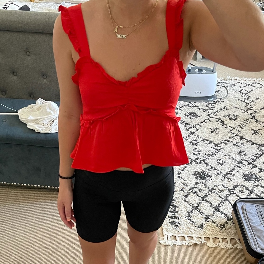 Urban outfitters TIMING red bustier tank